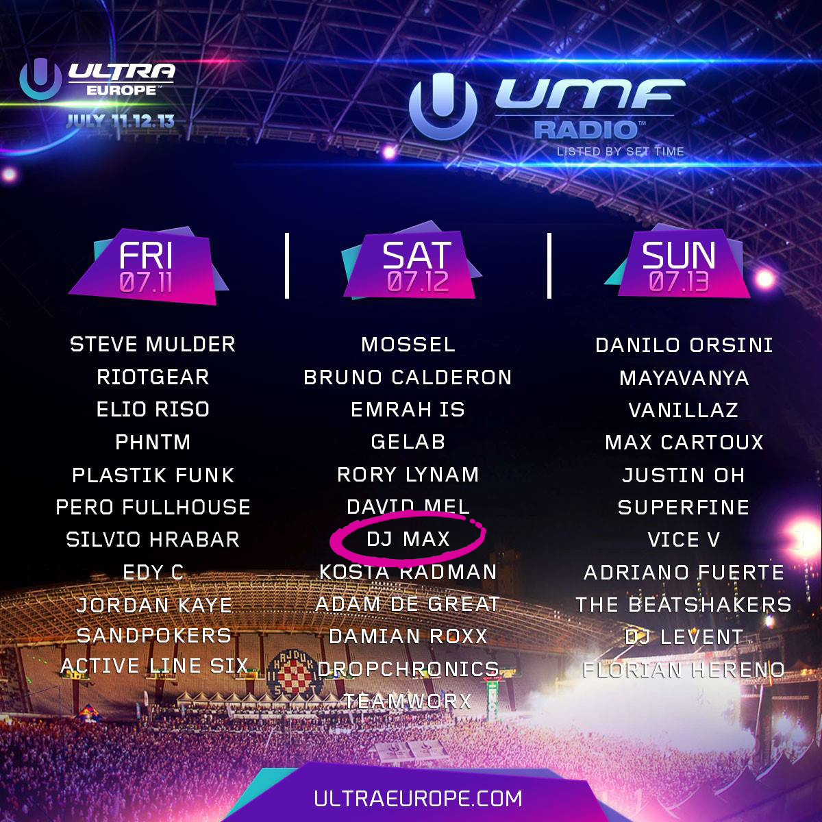Ultra Europe UMF Radio Stage